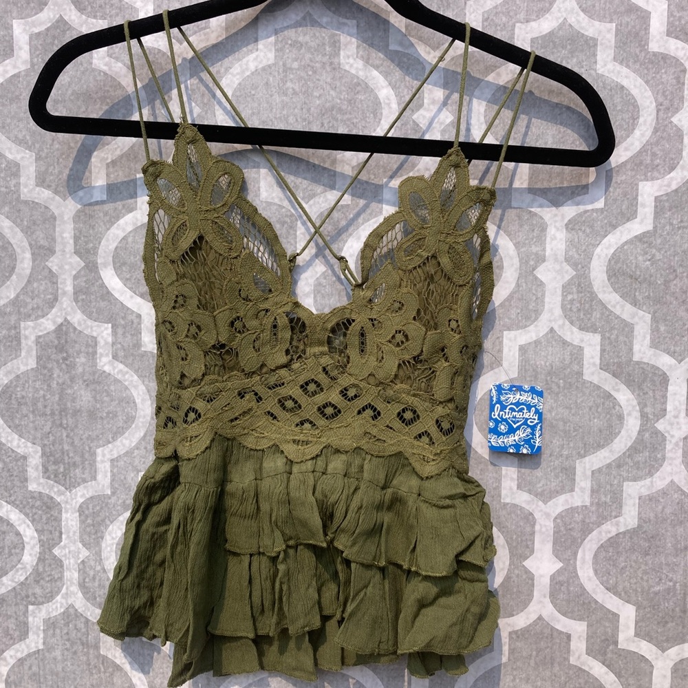 Free People Cargo Green Tank - Picture 2 of 13